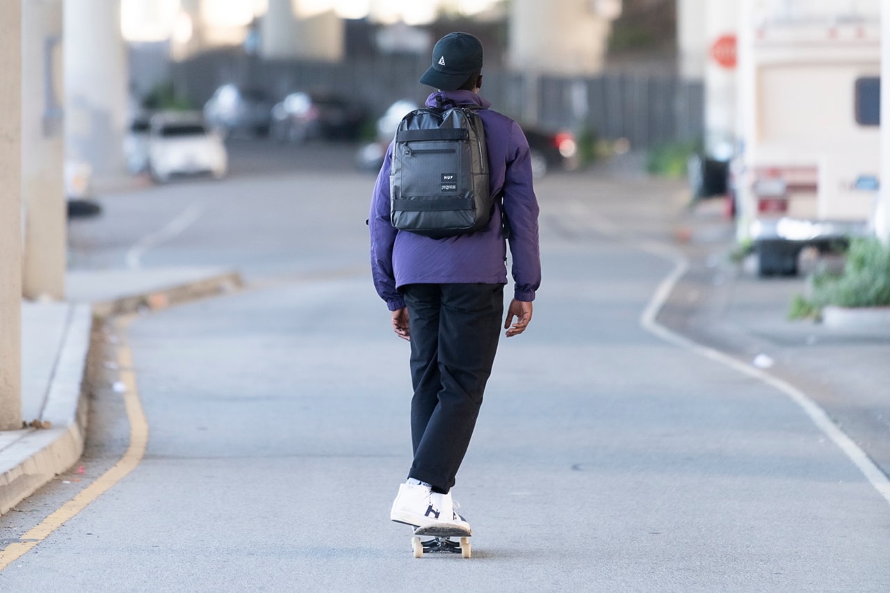 HUF x JanSport Bag Collaboration for Fall 2019 backpack hip pack fanny pack cooler bag ripstop commuter skater 