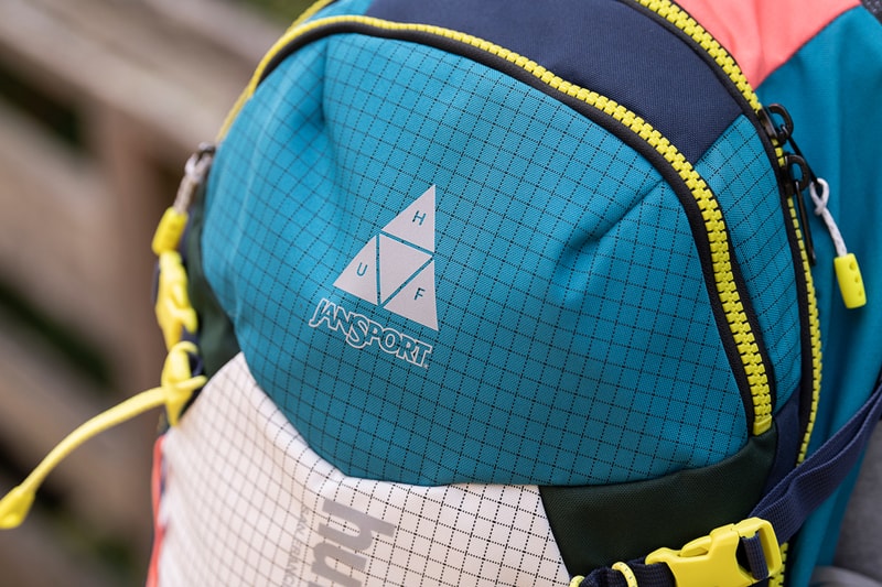 huf x jansport tahoma backpack Hatchet Rolltop Friendly and Durable Made from 100% Recycled Polyester 600 Denier JanSport Travertine Hatchet Backpack