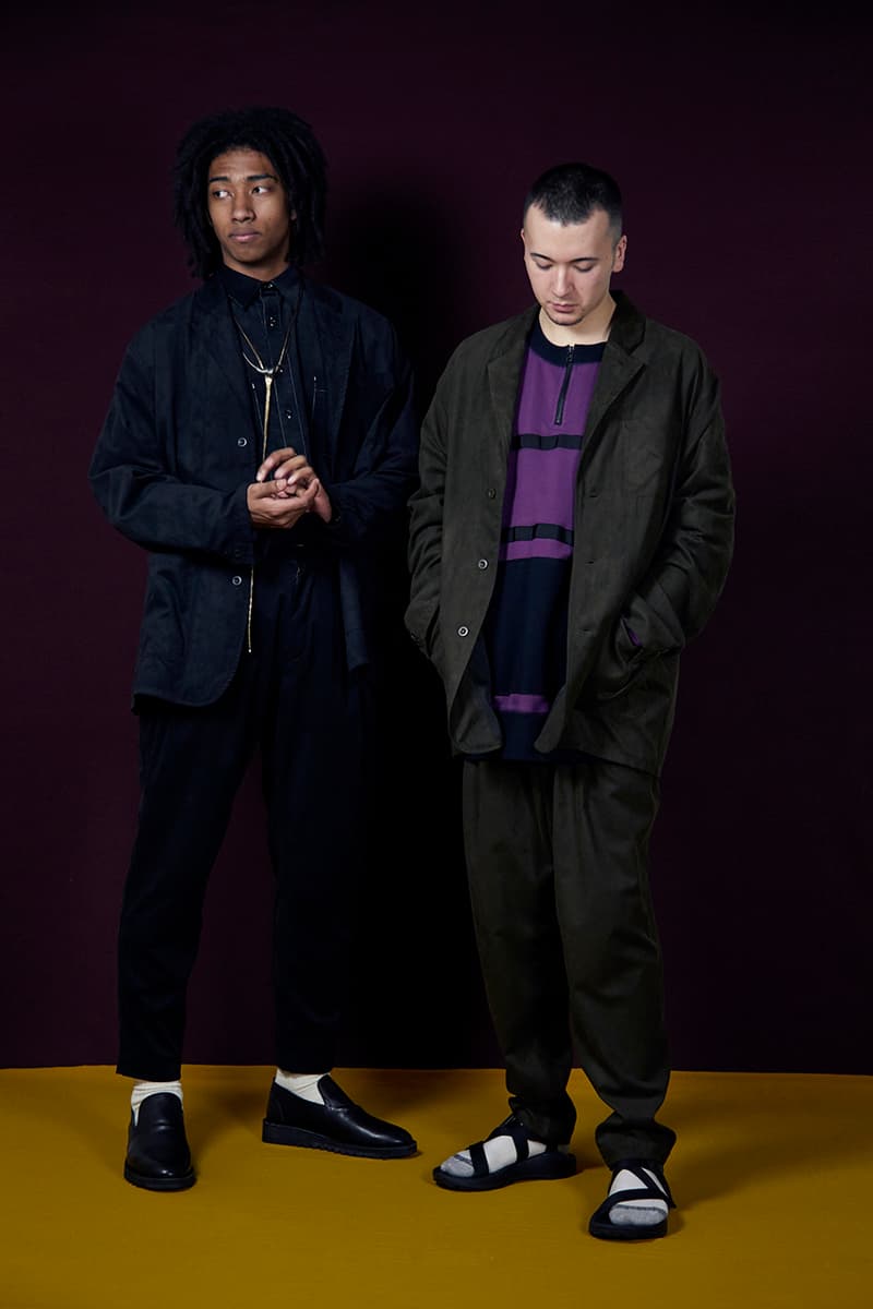 Humis Fall Winter 2019 Collection Lookbook Japan Laidback Streetwear Tailoring Techwear Slouchy Silhouettes Shorts Jackets T-Shirts Sweatshirts Coats Trousers