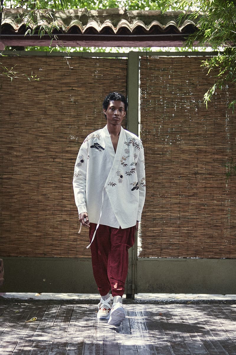 ih nom uh nit Spring/Summer 2020 Lookbook Collection SS20 'Stranger Things' T-Shirts Eleven Millie Bobbie Brown Asian Influences Kimonos Robes Kanji Graphics Blossom