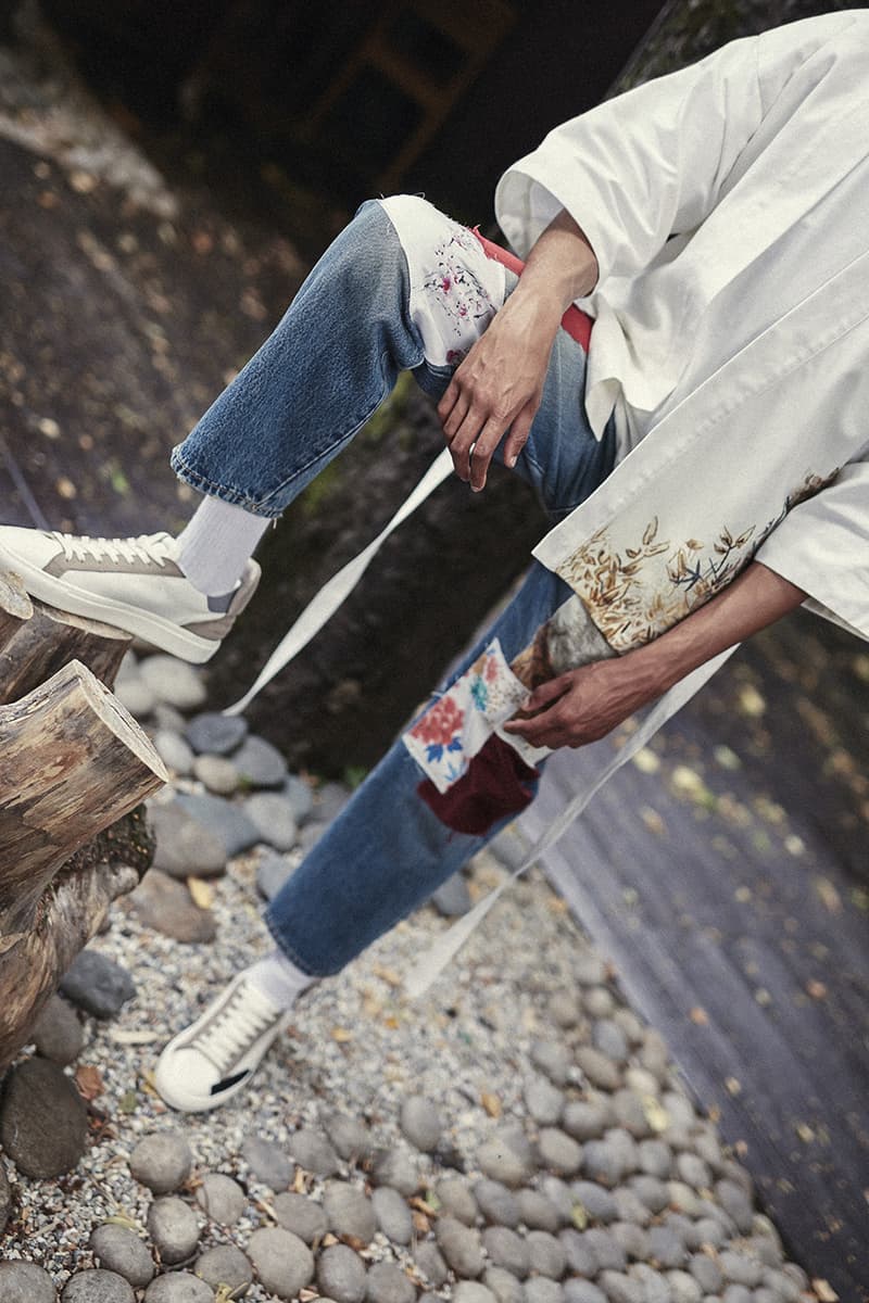 ih nom uh nit Spring/Summer 2020 Lookbook Collection SS20 'Stranger Things' T-Shirts Eleven Millie Bobbie Brown Asian Influences Kimonos Robes Kanji Graphics Blossom
