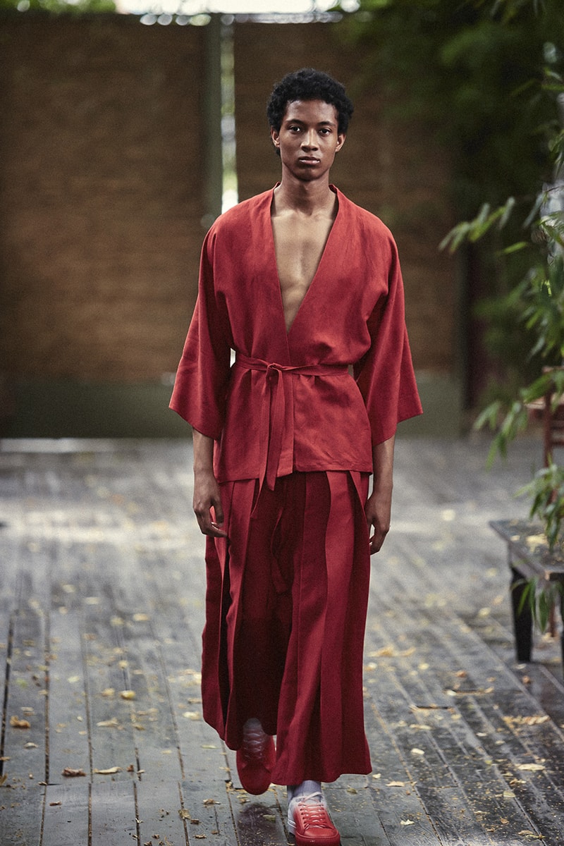 ih nom uh nit Spring/Summer 2020 Lookbook Collection SS20 'Stranger Things' T-Shirts Eleven Millie Bobbie Brown Asian Influences Kimonos Robes Kanji Graphics Blossom 