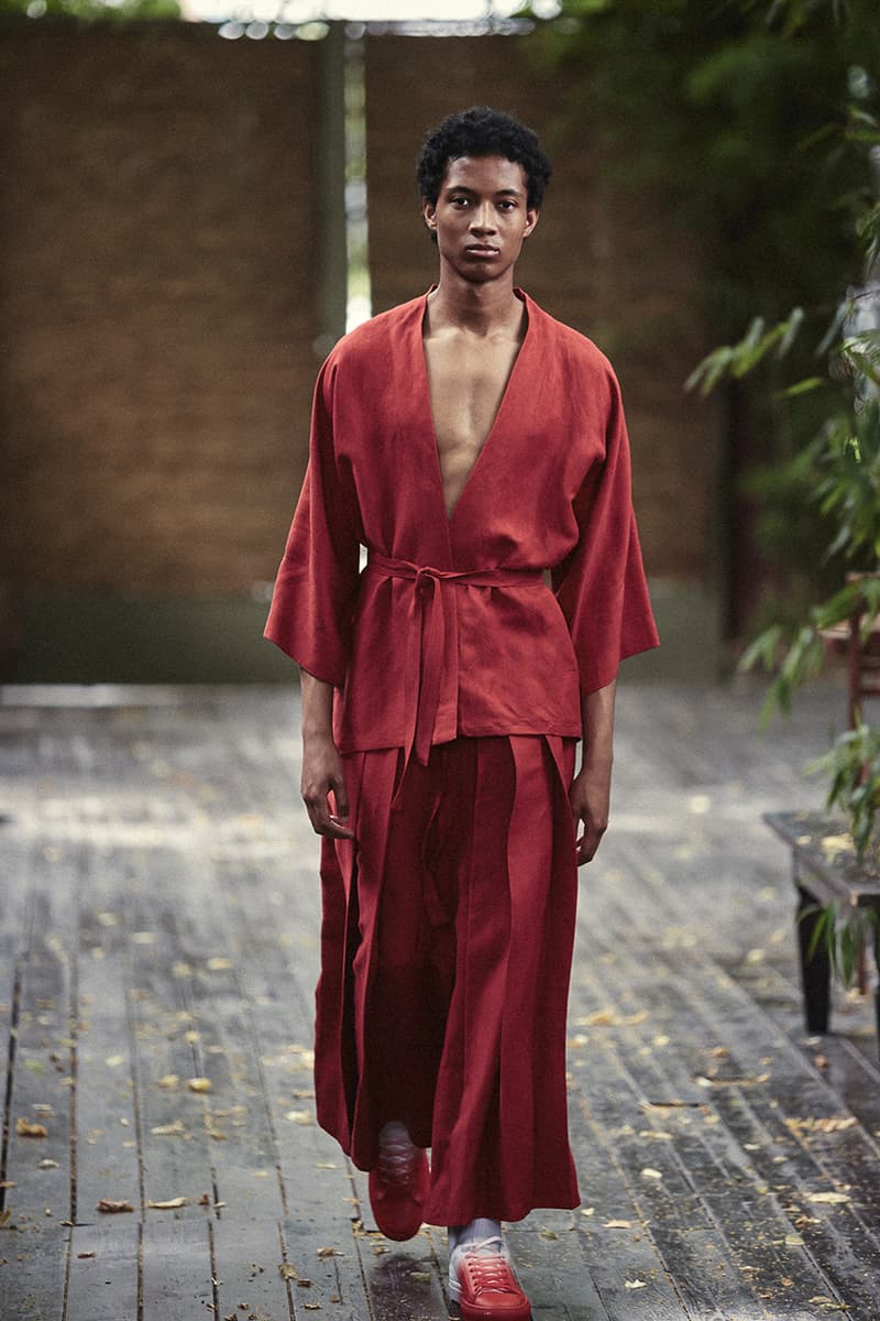ih nom uh nit Spring/Summer 2020 Lookbook Collection SS20 'Stranger Things' T-Shirts Eleven Millie Bobbie Brown Asian Influences Kimonos Robes Kanji Graphics Blossom