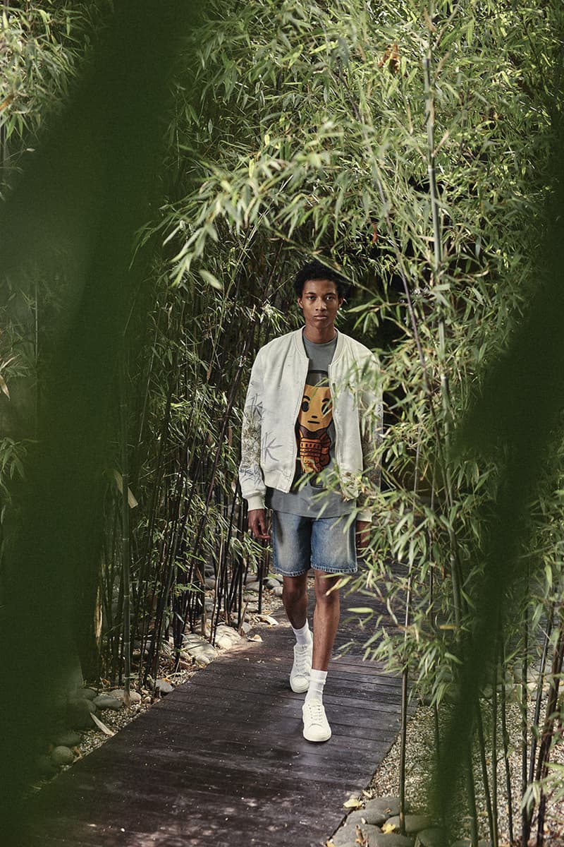 ih nom uh nit Spring/Summer 2020 Lookbook Collection SS20 'Stranger Things' T-Shirts Eleven Millie Bobbie Brown Asian Influences Kimonos Robes Kanji Graphics Blossom