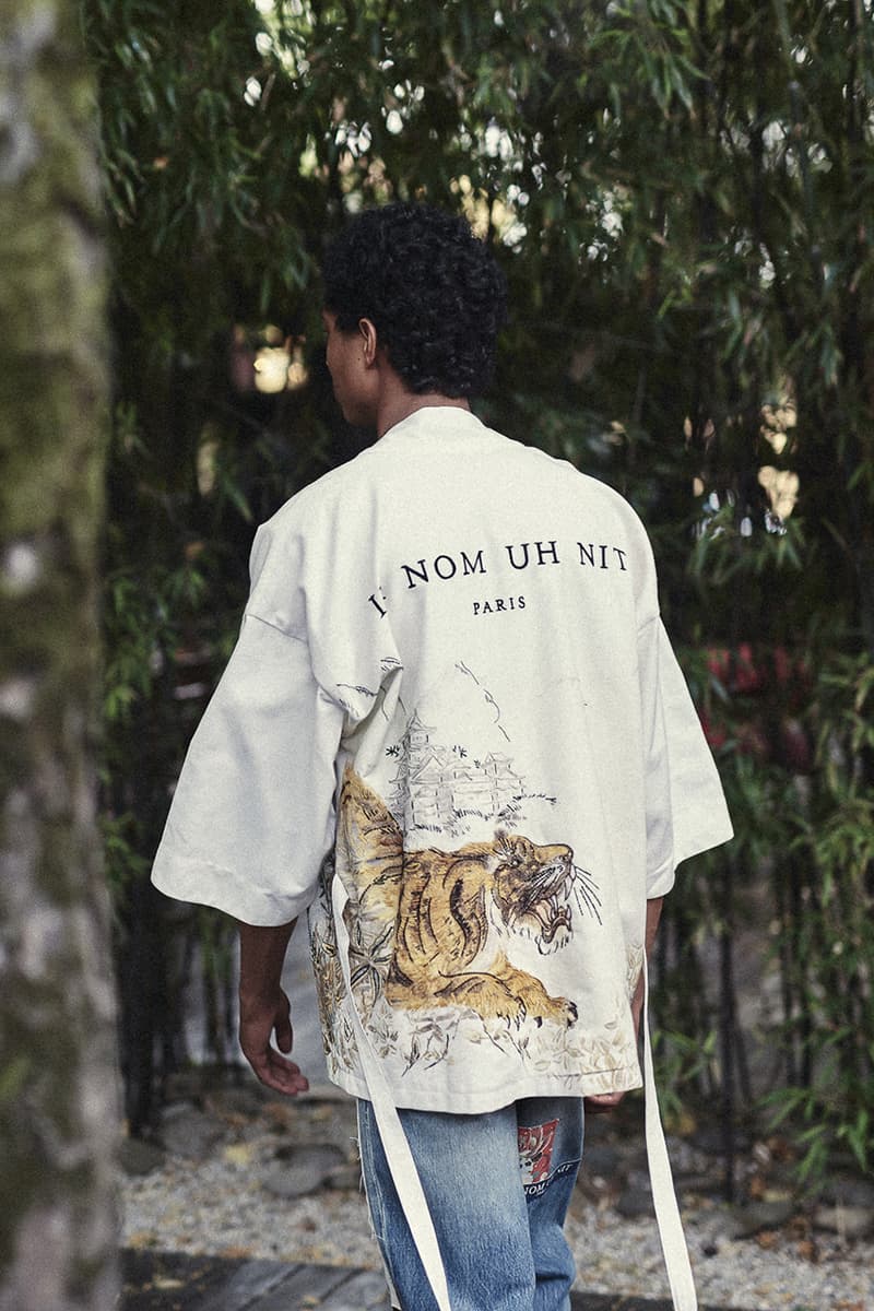 ih nom uh nit Spring/Summer 2020 Lookbook Collection SS20 'Stranger Things' T-Shirts Eleven Millie Bobbie Brown Asian Influences Kimonos Robes Kanji Graphics Blossom