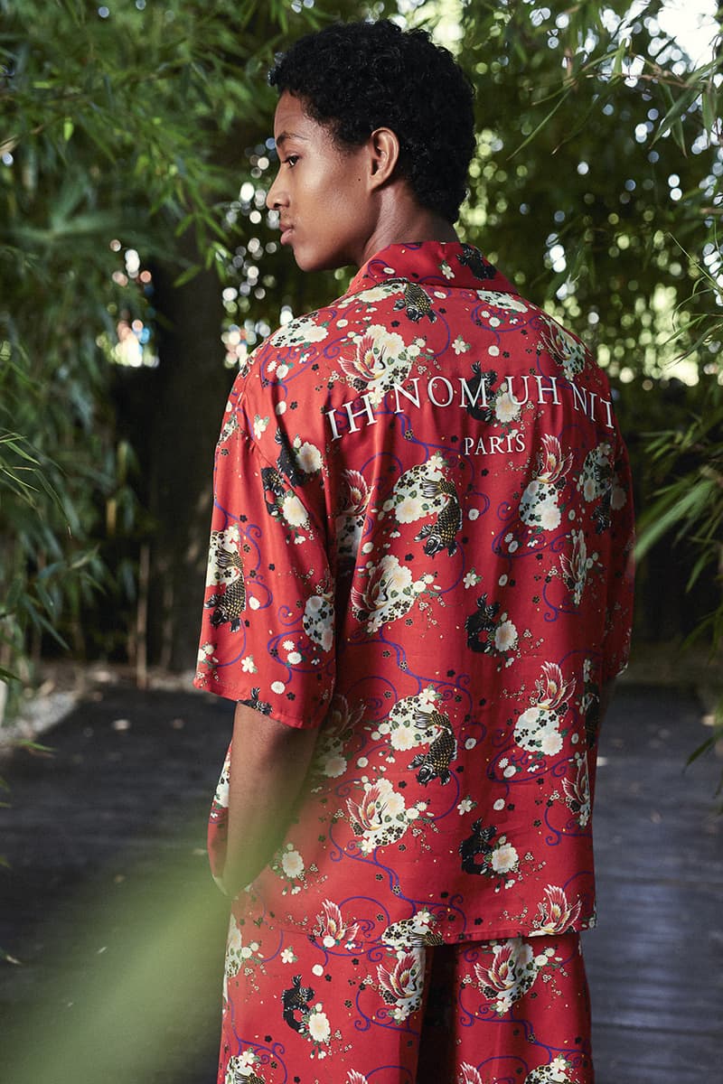 ih nom uh nit Spring/Summer 2020 Lookbook Collection SS20 'Stranger Things' T-Shirts Eleven Millie Bobbie Brown Asian Influences Kimonos Robes Kanji Graphics Blossom