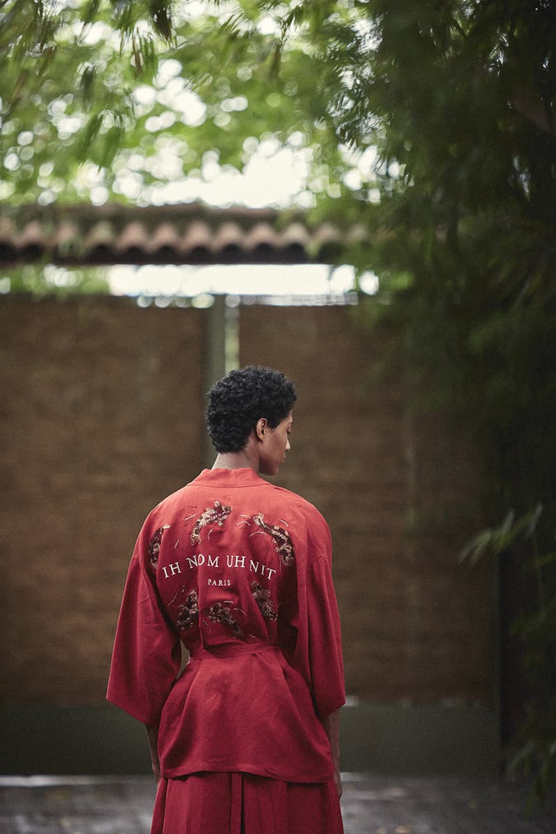 ih nom uh nit Spring/Summer 2020 Lookbook Collection SS20 'Stranger Things' T-Shirts Eleven Millie Bobbie Brown Asian Influences Kimonos Robes Kanji Graphics Blossom