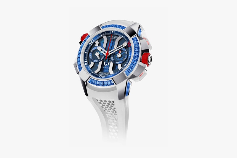 jacon co lionel messi only watch auction bidding titanium case blue sapphire 