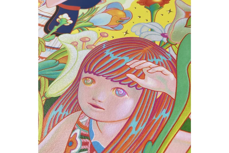 Golden Butterflies Girls Flowers Blue Pink Purple Red Green Yellow Orange Net