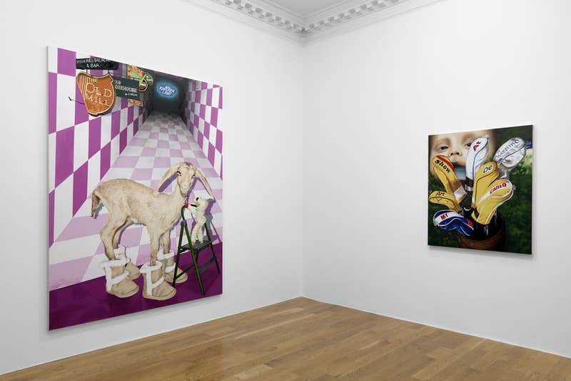 Jamian Juliano-Villani "Let's Kill Nicole" Massimo De Carlo London Art Exhibition Amy Winehouse Ovartaci Marni Hyper Real Irrational Behavior Look Inside