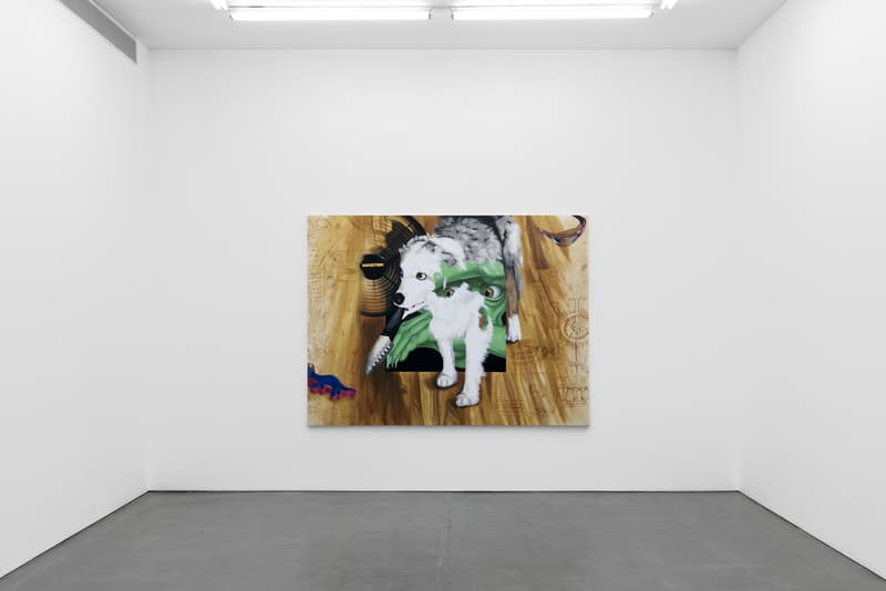 Jamian Juliano-Villani "Let's Kill Nicole" Massimo De Carlo London Art Exhibition Amy Winehouse Ovartaci Marni Hyper Real Irrational Behavior Look Inside