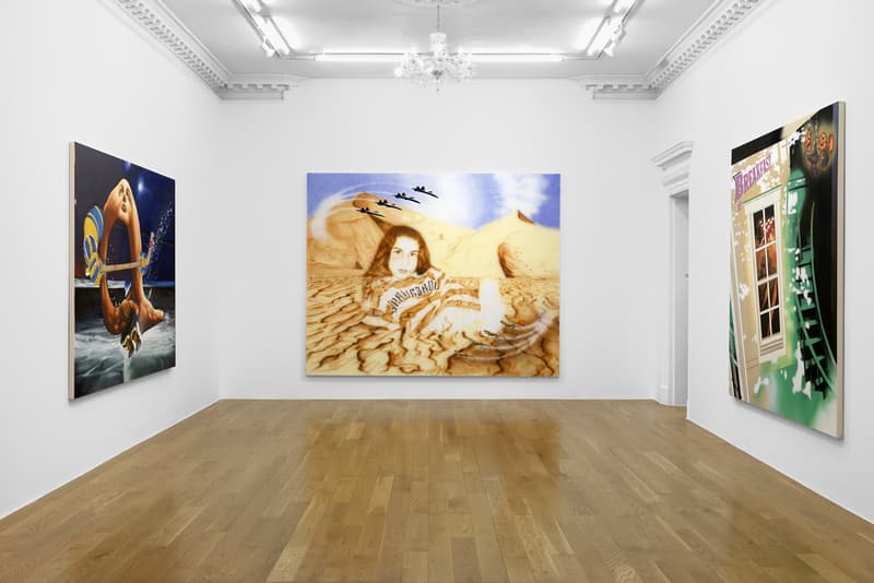 Jamian Juliano-Villani "Let's Kill Nicole" Massimo De Carlo London Art Exhibition Amy Winehouse Ovartaci Marni Hyper Real Irrational Behavior Look Inside