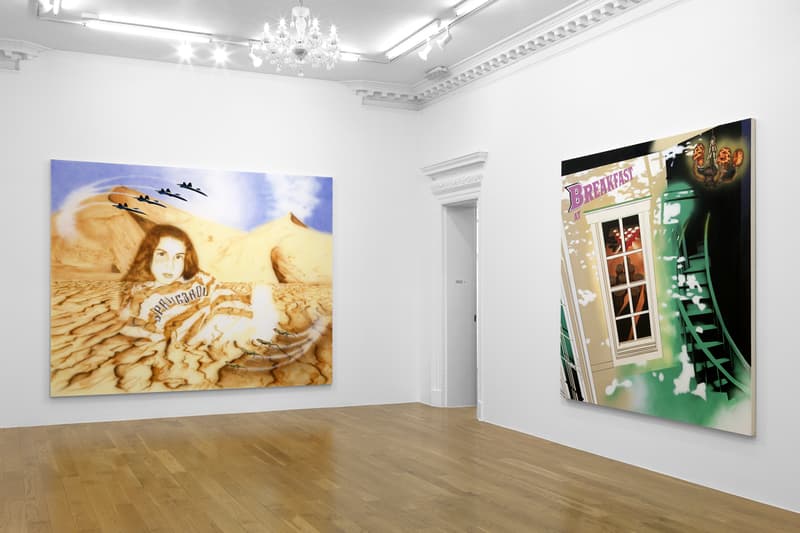 Jamian Juliano-Villani "Let's Kill Nicole" Massimo De Carlo London Art Exhibition Amy Winehouse Ovartaci Marni Hyper Real Irrational Behavior Look Inside