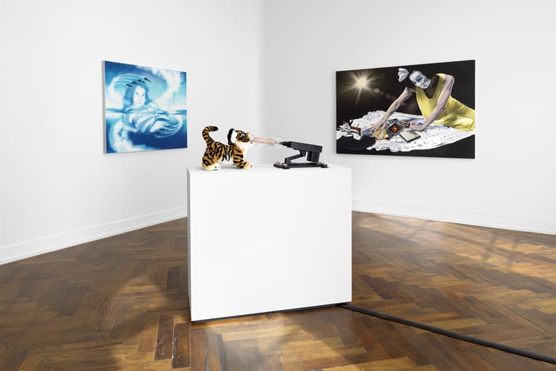 Jamian Juliano-Villani "Let's Kill Nicole" Massimo De Carlo London Art Exhibition Amy Winehouse Ovartaci Marni Hyper Real Irrational Behavior Look Inside