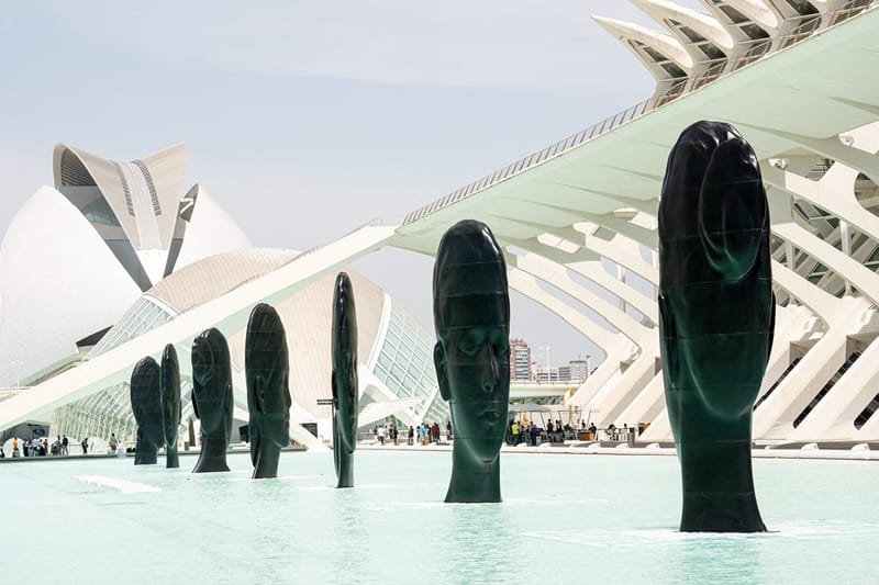 Jaume Plensa Installs Massive Cast-Iron Sculptures in Spain