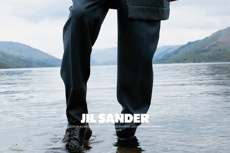 Jil Sander Fall Winter 2019 Advertising Campaign Lucie Meier Luke Meier Creative Directors Photographer Nigel Shafran Scotland Arbroath Loch Earn