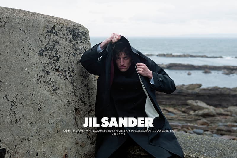 Jil Sander Fall Winter 2019 Advertising Campaign Lucie Meier Luke Meier Creative Directors Photographer Nigel Shafran Scotland Arbroath Loch Earn