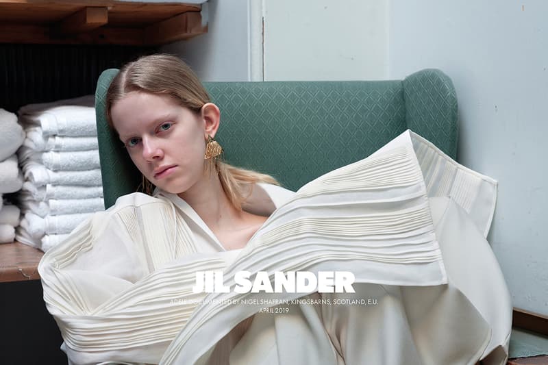 Jil Sander Fall Winter 2019 Advertising Campaign Lucie Meier Luke Meier Creative Directors Photographer Nigel Shafran Scotland Arbroath Loch Earn