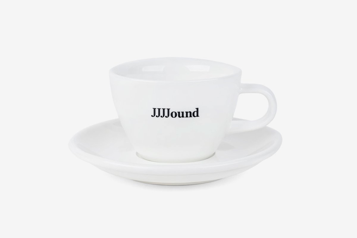 JJJJound Acme Cup With Logo Release Info Home decor kitchenware coffee drop date buy now porcelain saucer 