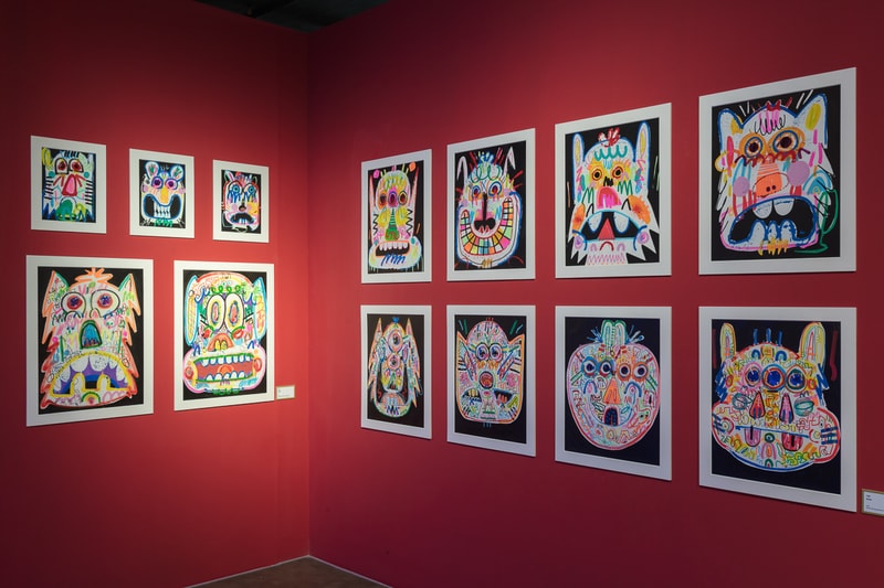jon burgerman fun factory m contemporary seoul south korea drawings illustrations installations artworks 