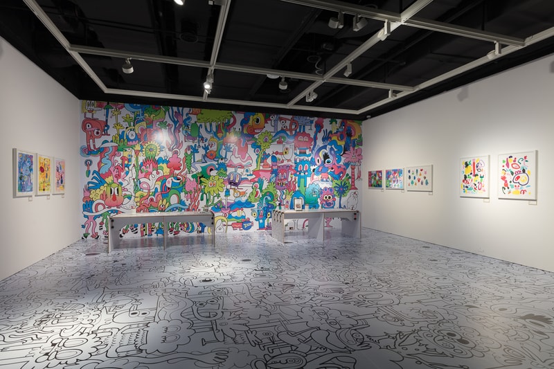 jon burgerman fun factory m contemporary seoul south korea drawings illustrations installations artworks 