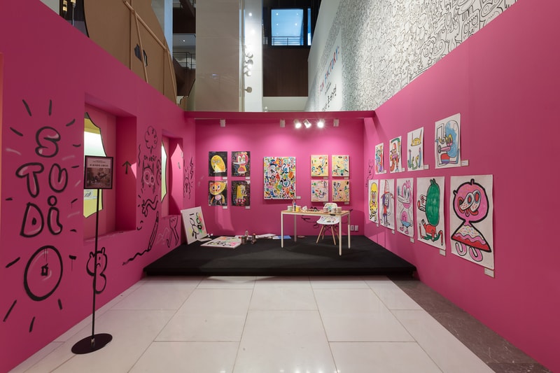 jon burgerman fun factory m contemporary seoul south korea drawings illustrations installations artworks 