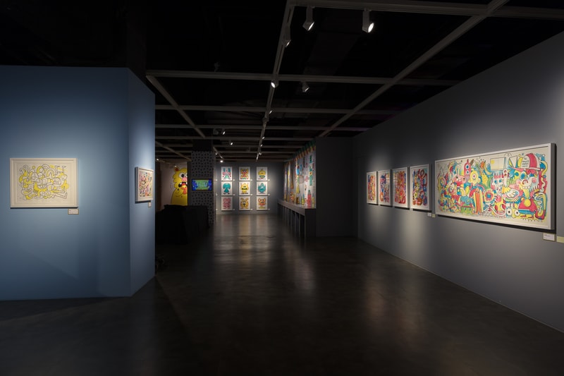 jon burgerman fun factory m contemporary seoul south korea drawings illustrations installations artworks 