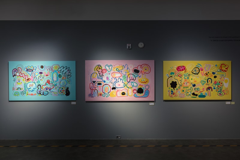 jon burgerman fun factory m contemporary seoul south korea drawings illustrations installations artworks 