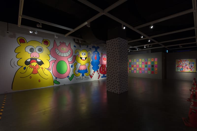 jon burgerman fun factory m contemporary seoul south korea drawings illustrations installations artworks 