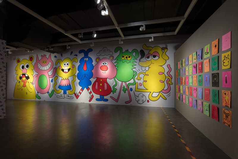 jon burgerman fun factory m contemporary seoul south korea drawings illustrations installations artworks 