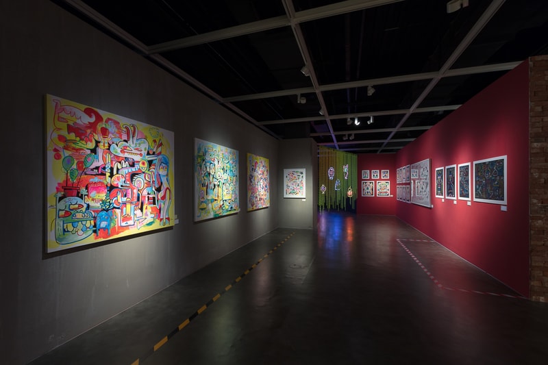 jon burgerman fun factory m contemporary seoul south korea drawings illustrations installations artworks 