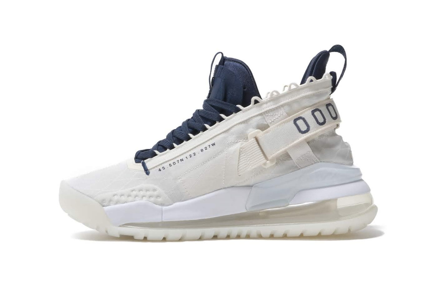 Jordan Proto Max 720 Pale Ivory Midnight Navy sneakers shoes basketbal michael jumpman air flight utility