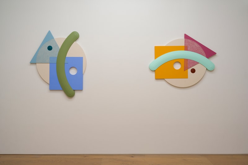 Josh Sperling Perrotin Tokyo Squiggles Composites Sculpture Installation Blue Red Green Purple Yellow Pink Brown Black 