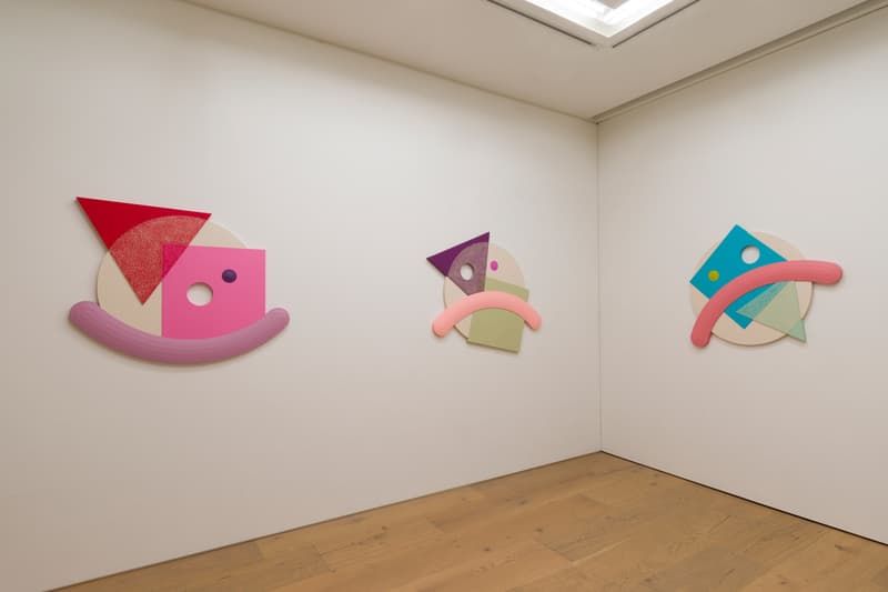 Josh Sperling Perrotin Tokyo Squiggles Composites Sculpture Installation Blue Red Green Purple Yellow Pink Brown Black