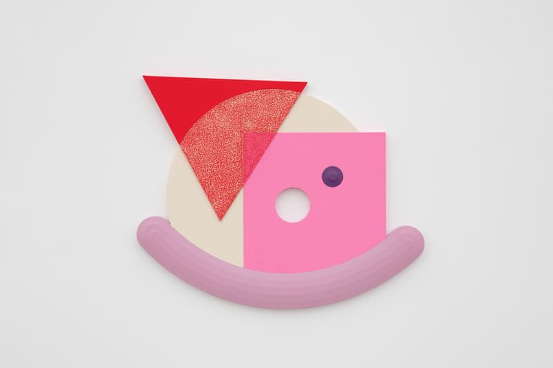 Josh Sperling Perrotin Tokyo Squiggles Composites Sculpture Installation Blue Red Green Purple Yellow Pink Brown Black