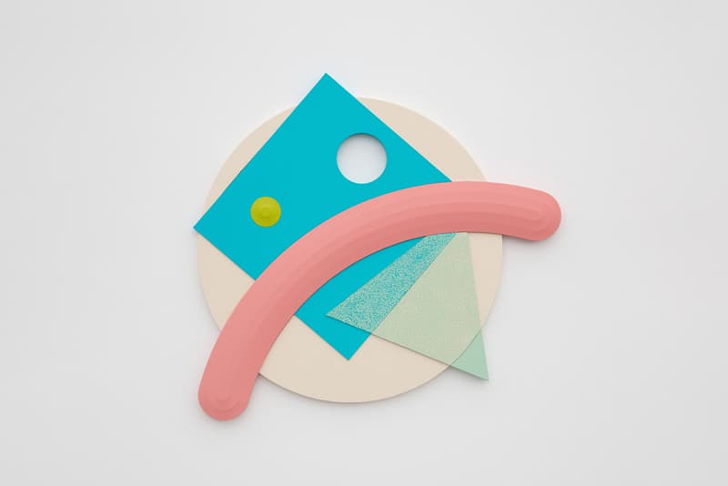 Josh Sperling Perrotin Tokyo Squiggles Composites Sculpture Installation Blue Red Green Purple Yellow Pink Brown Black