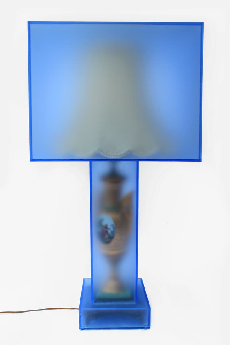 3.Paradis Joyce Lin Emeric Tchatchoua For Now We See Through a Glass Darkly Sabine Street Studios Houston Chairs Tables Lamps Mirrors Blue Furniture