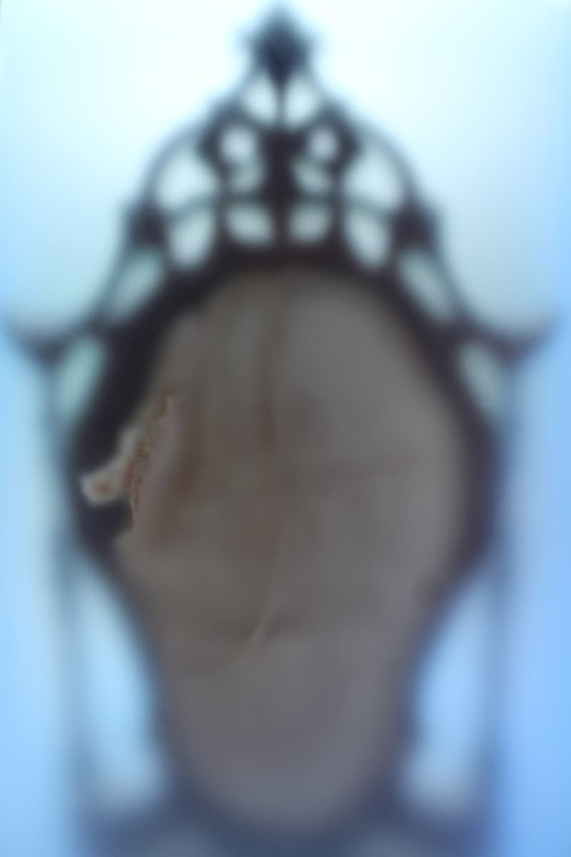 3.Paradis Joyce Lin Emeric Tchatchoua For Now We See Through a Glass Darkly Sabine Street Studios Houston Chairs Tables Lamps Mirrors Blue Furniture
