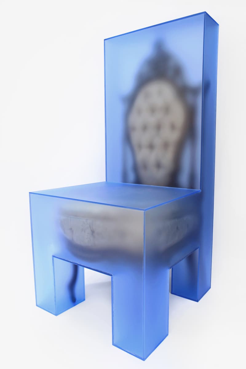 3.Paradis Joyce Lin Emeric Tchatchoua For Now We See Through a Glass Darkly Sabine Street Studios Houston Chairs Tables Lamps Mirrors Blue Furniture