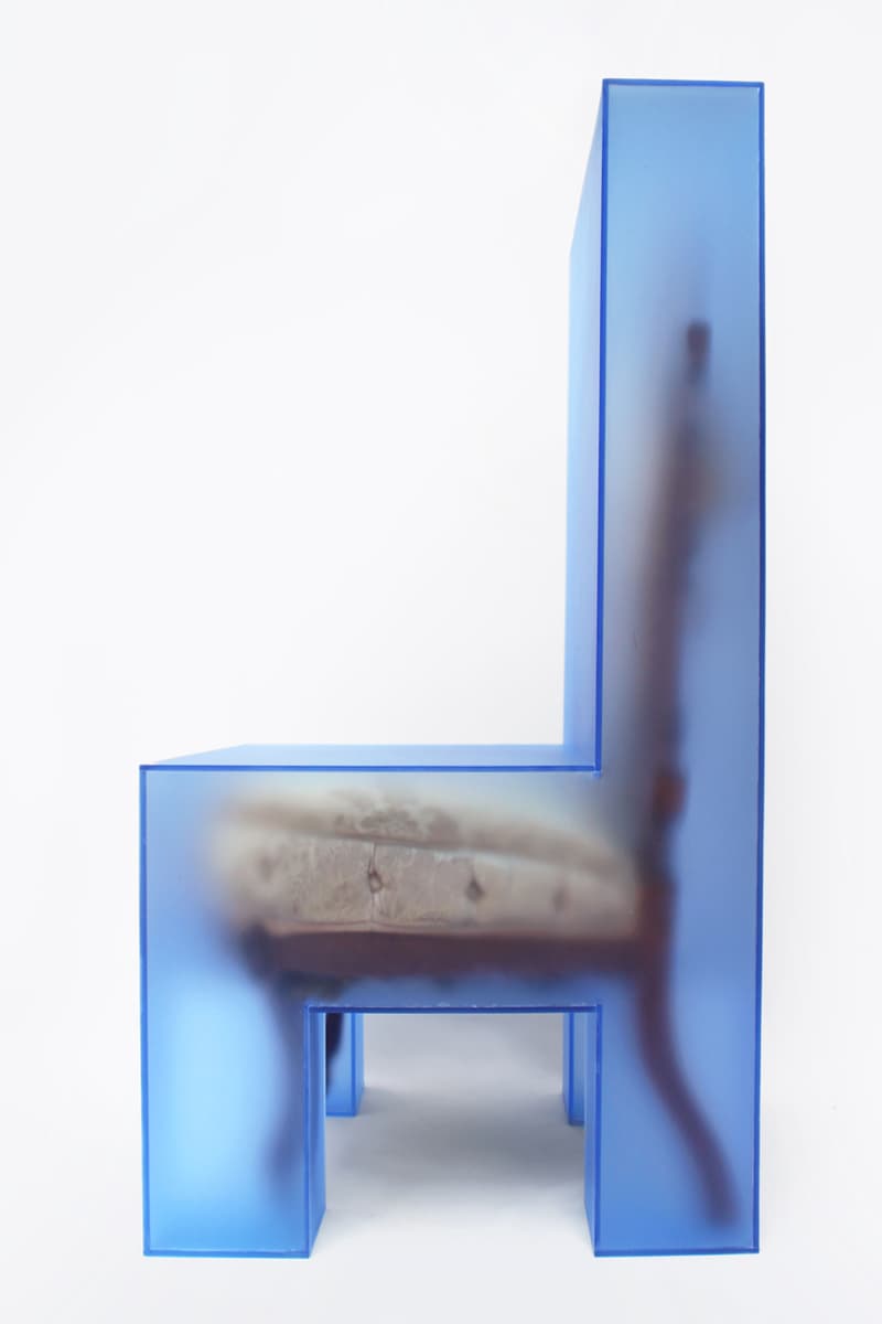 3.Paradis Joyce Lin Emeric Tchatchoua For Now We See Through a Glass Darkly Sabine Street Studios Houston Chairs Tables Lamps Mirrors Blue Furniture