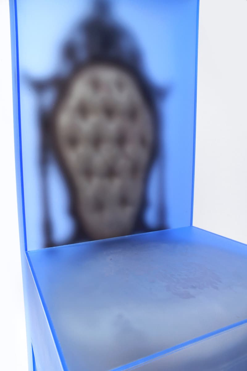 3.Paradis Joyce Lin Emeric Tchatchoua For Now We See Through a Glass Darkly Sabine Street Studios Houston Chairs Tables Lamps Mirrors Blue Furniture