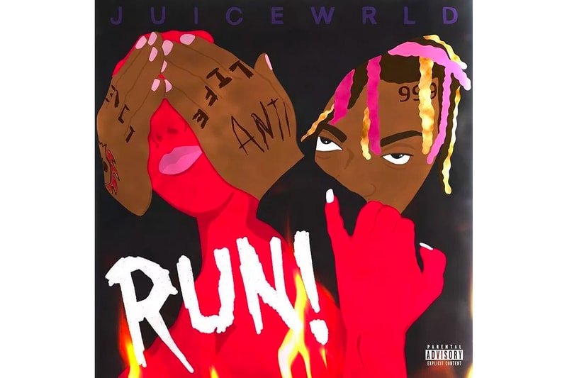 Juice WRLD "RUN" Single Stream listen now soundcloud melodic hip-hop rap surprise track song death race for love 