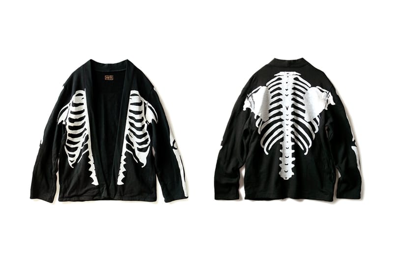 KAPITAL Re-Releases Its Bone Graphic-Emblazoned Eco Fleece KAKASHI Shirt