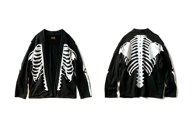 KAPITAL Re-Releases Its Bone Graphic-Emblazoned Eco Fleece KAKASHI Shirt