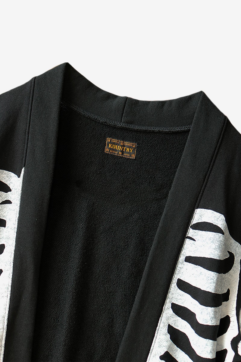 Kapital Eco Fleece Kakashi Bone Shirt Release Info Japanese fashion americana skeleton print drop date price kapital.co.jp