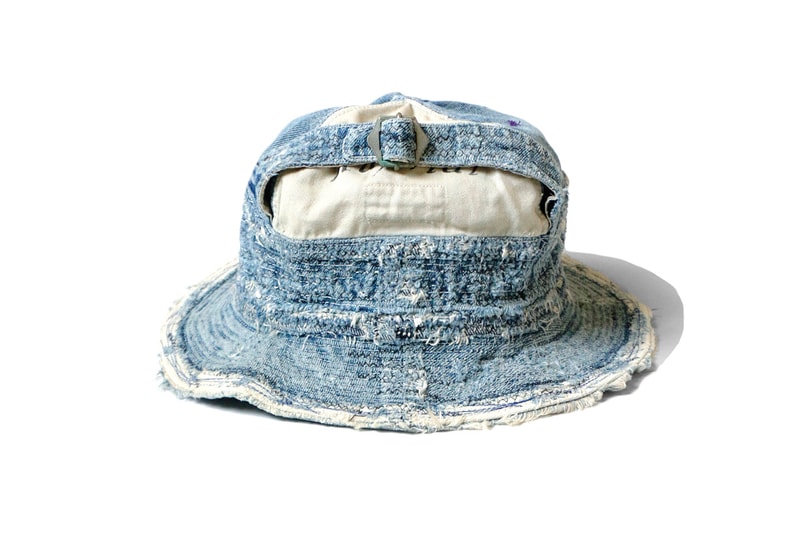 Kapital 'Old Man and the Sea' Inspired Bucket Hats Denim pants jeans distressed darning repair japanese fashion americana ernest hemingway