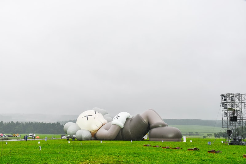 'KAWS: HOLIDAY JAPAN' Opening Event mt. fuji companion figure collectible statue art street herschel address date hours Futura, Stash, Mizuhara Kiko, Laura, Katori Shingo, Takizawa Shinsuke, YOON