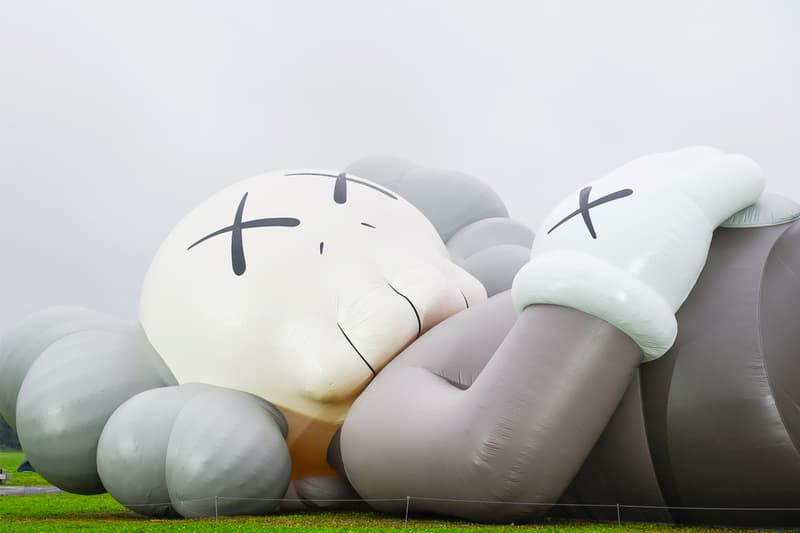 'KAWS: HOLIDAY JAPAN' Opening Event mt. fuji companion figure collectible statue art street herschel address date hours Futura, Stash, Mizuhara Kiko, Laura, Katori Shingo, Takizawa Shinsuke, YOON