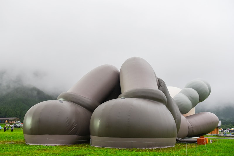 'KAWS: HOLIDAY JAPAN' Opening Event mt. fuji companion figure collectible statue art street herschel address date hours Futura, Stash, Mizuhara Kiko, Laura, Katori Shingo, Takizawa Shinsuke, YOON