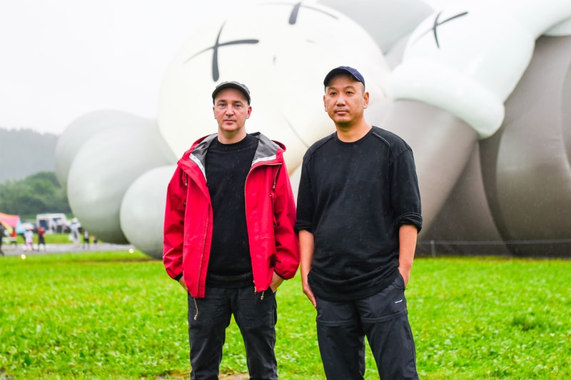 'KAWS: HOLIDAY JAPAN' Opening Event mt. fuji companion figure collectible statue art street herschel address date hours Futura, Stash, Mizuhara Kiko, Laura, Katori Shingo, Takizawa Shinsuke, YOON